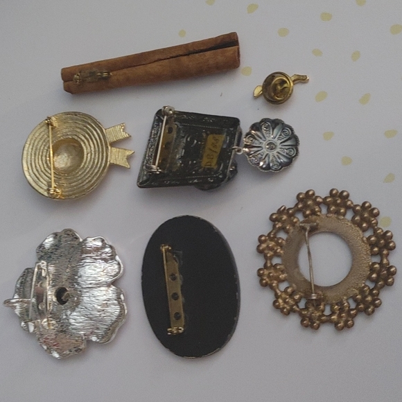 Brooch / Pin assortment 80s 90s - Picture 9 of 9